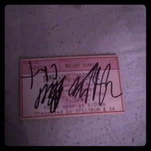 Something Corporate Signed ticket